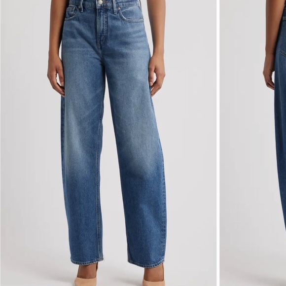 Good American Barrel Leg Jeans - Picture 1 of 7